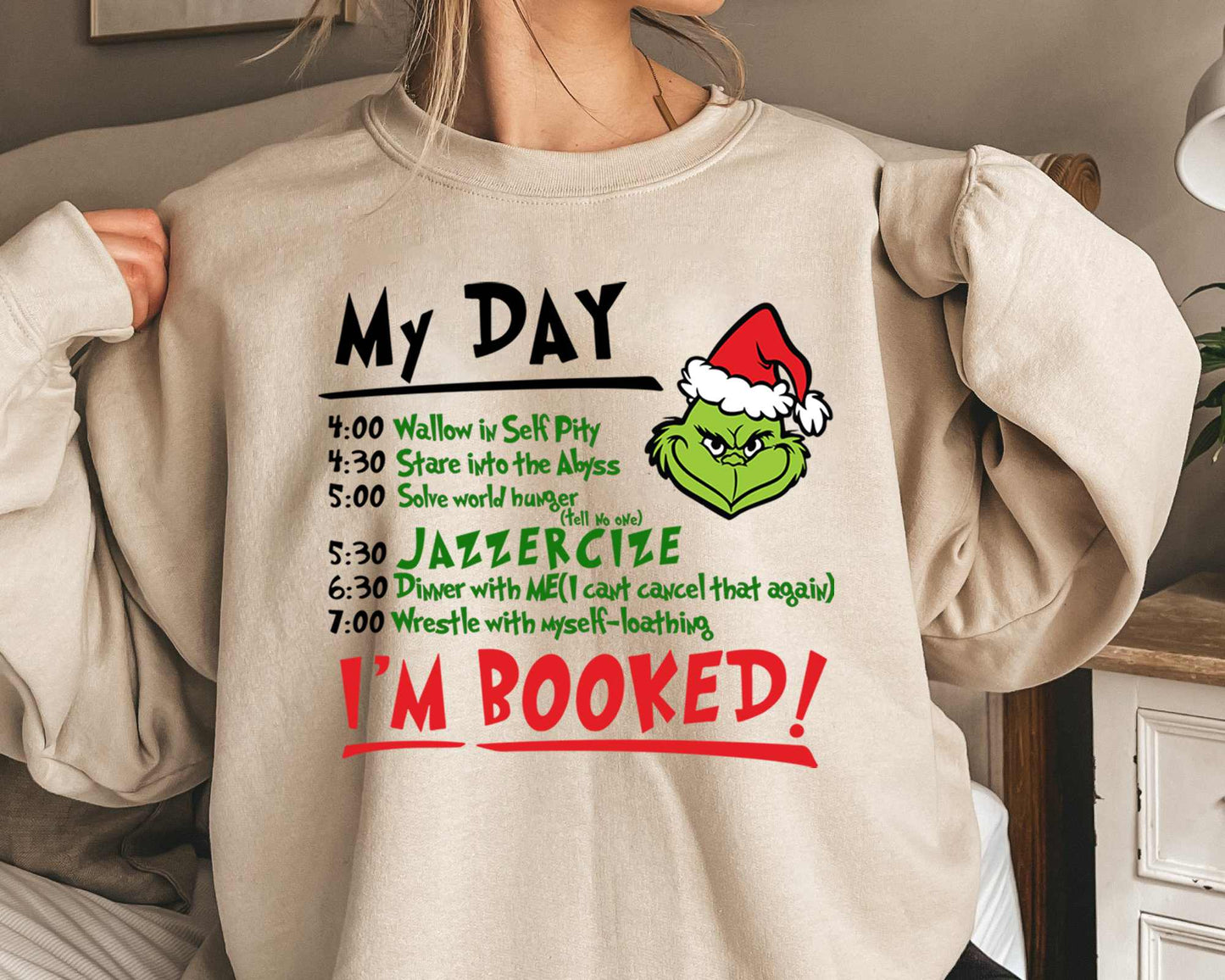 Christmas My Day I'M BOOKED Sweatshirt/Hoodie 【KAUFEN SIE 2 UND ERHALTEN SIE KOSTENLOSEN VERSAND】