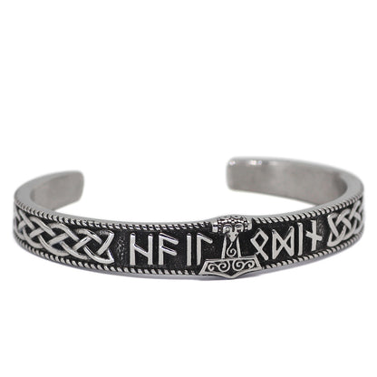 Bracelet Viking Vintage Marteau de Thor en Acier Inoxydable