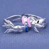 Angel Beast Shape Adjustable Silver Ring