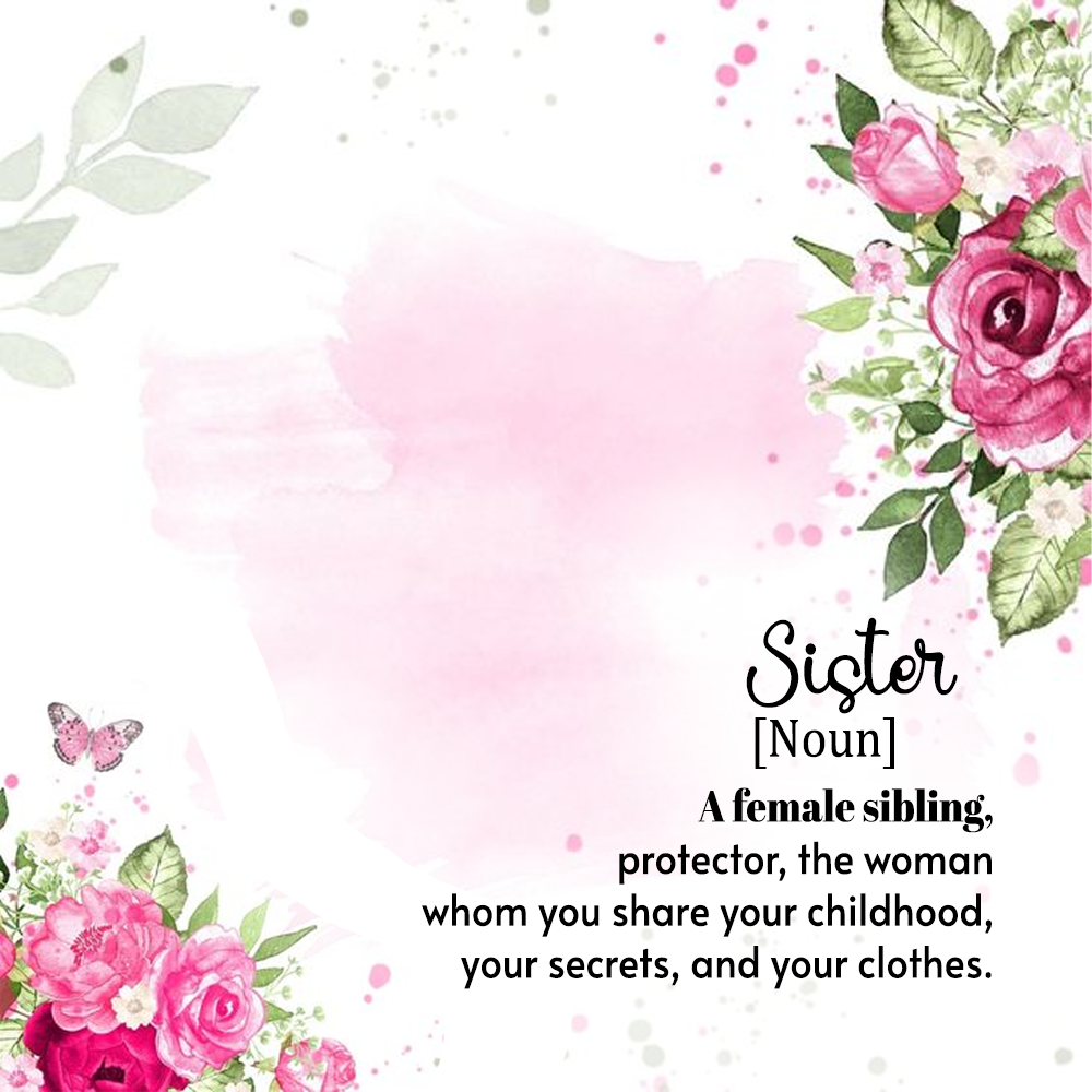 To Sister Message Card