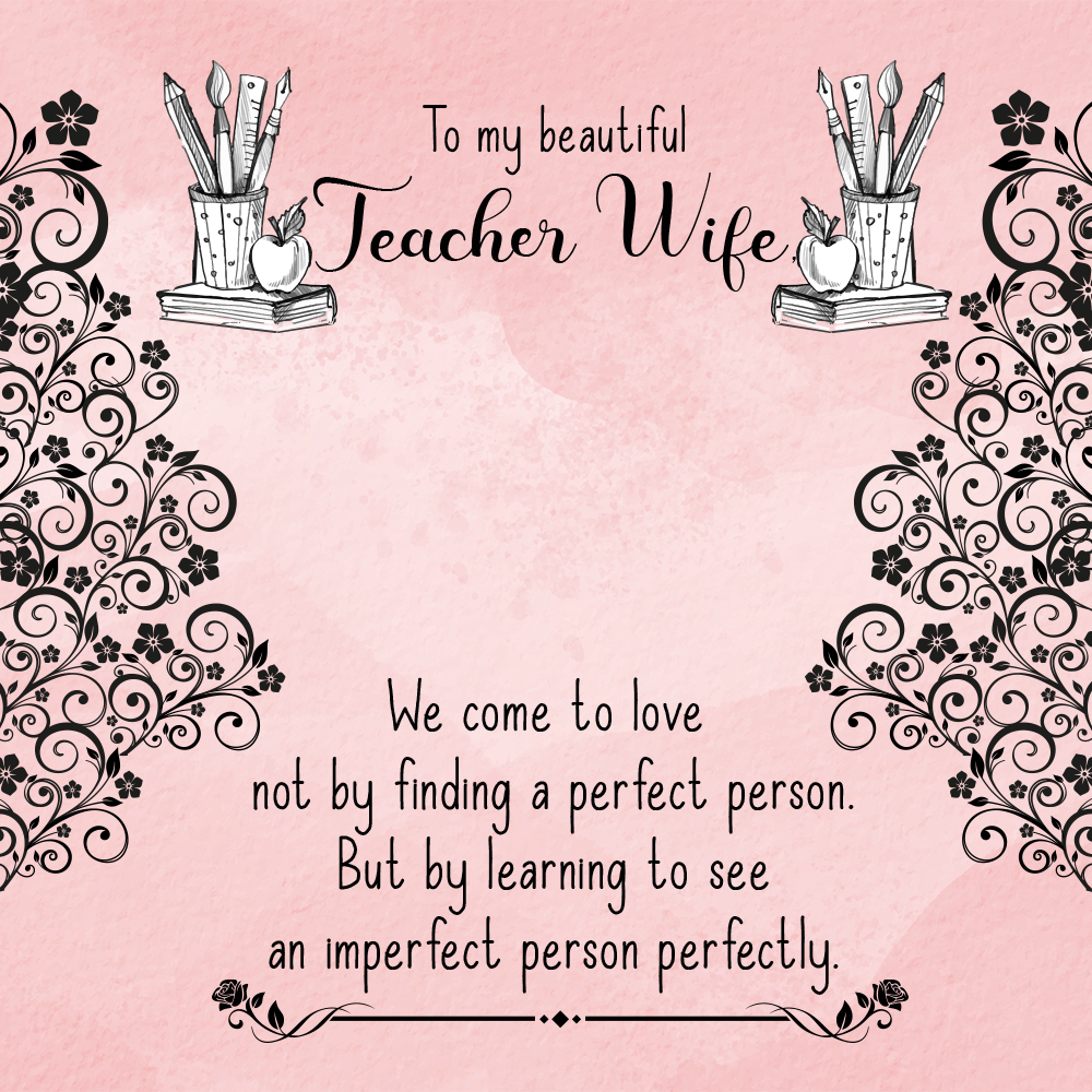 To Wife Message Card