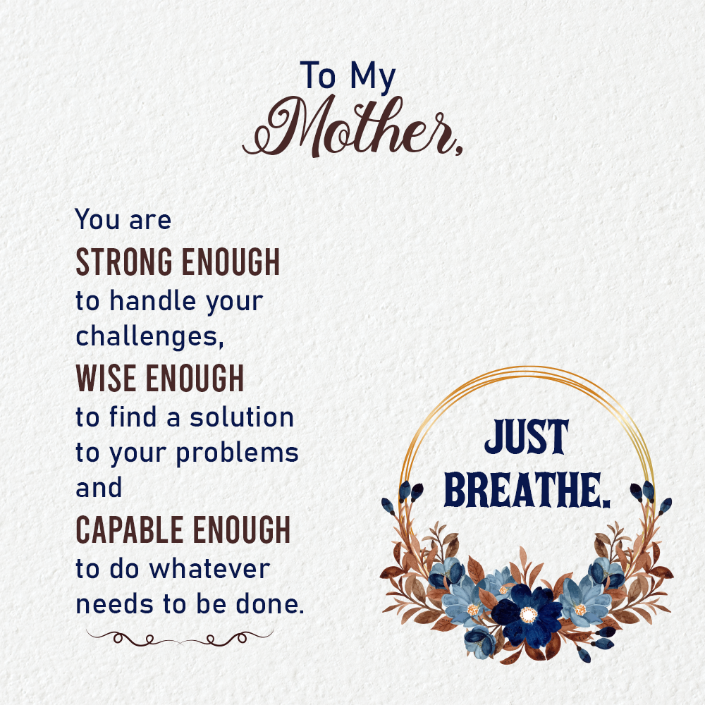 To Mother Message Card