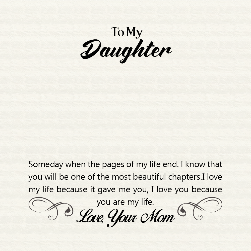 To Daughter Message Card