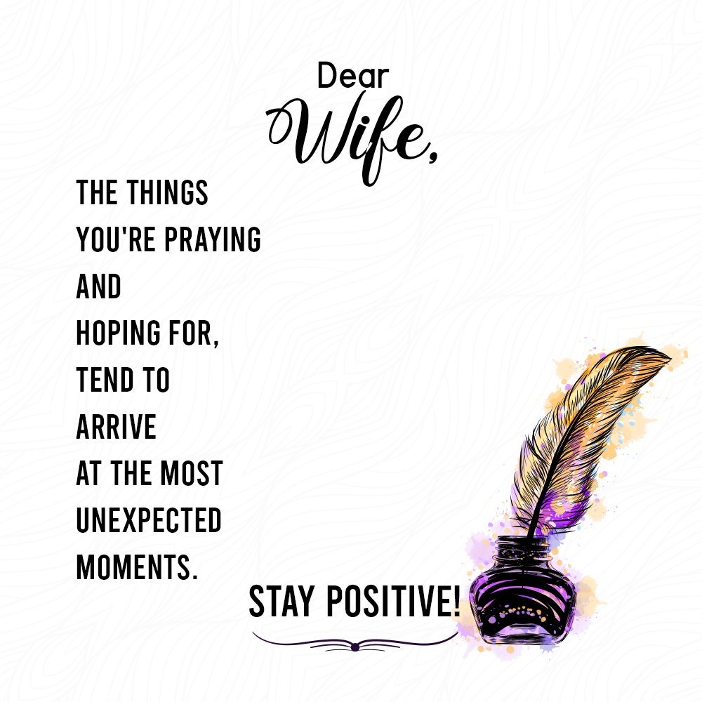 To Wife Message Card