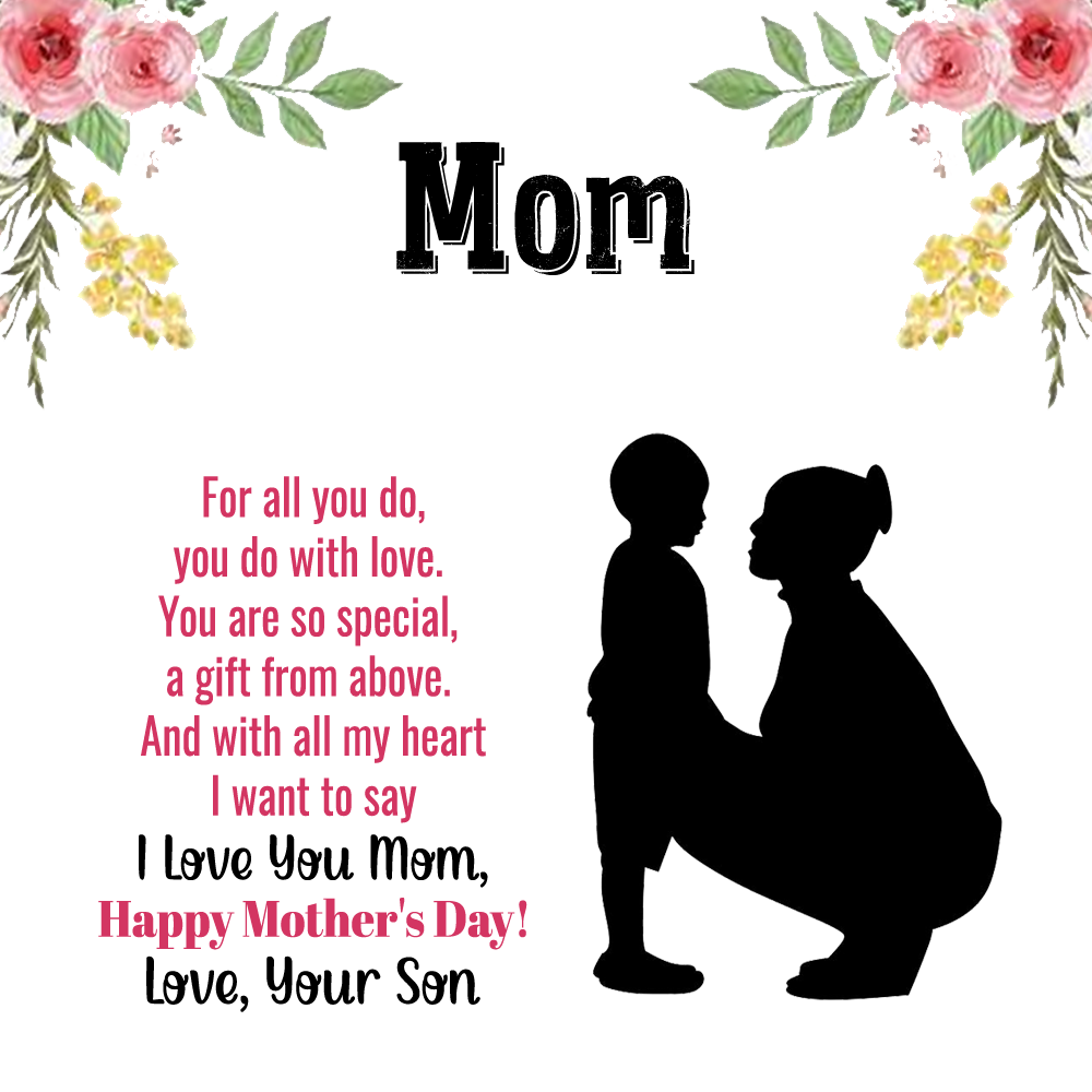 To Mother Message Card