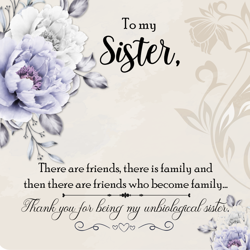 To Sister Message Card