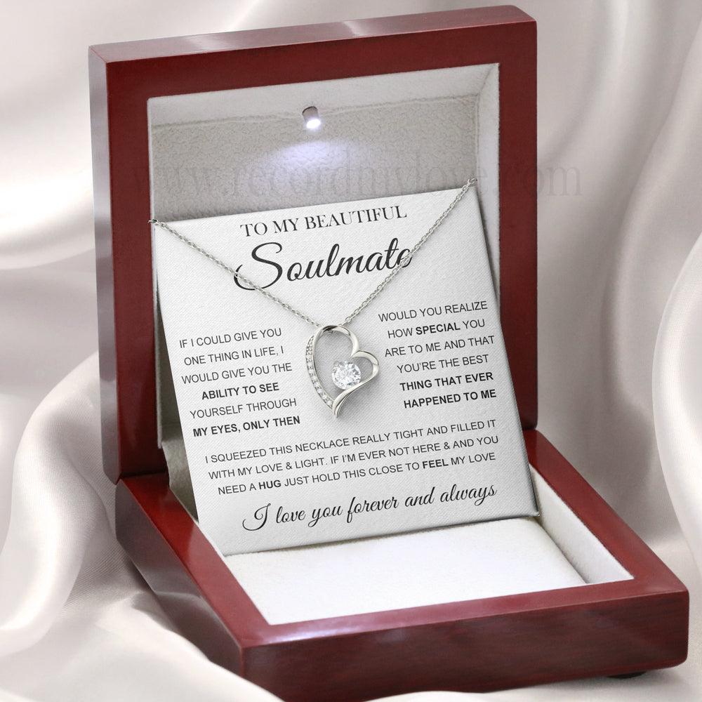 Love  Necklace To Soulmate❤️-If I Could Give You One Thing In Life - Record My Love